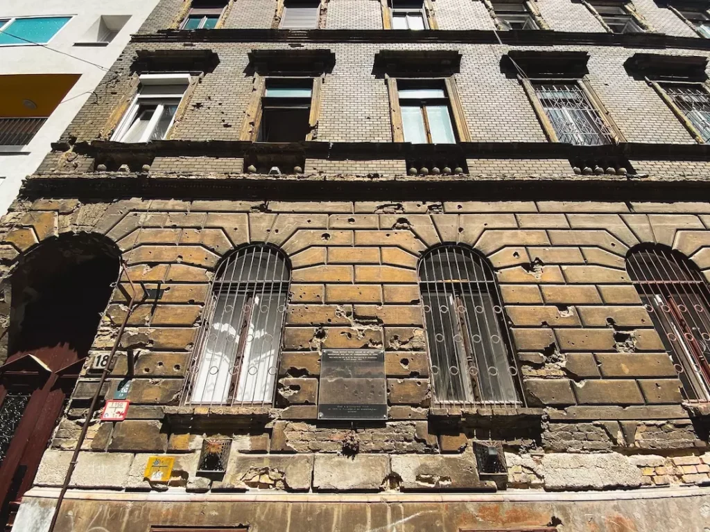 Historical building at Budapest's jewish Quarter