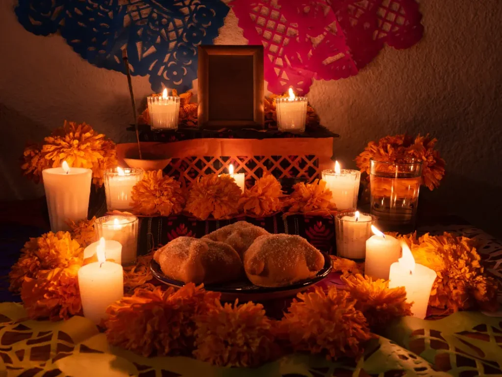 Altar for the Day of the Dead in Mexico